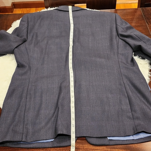 Joseph & Feiss Gold Executive Fit/Blue Plaid/ 42 Short/ Pre-owned - Picture 13 of 17